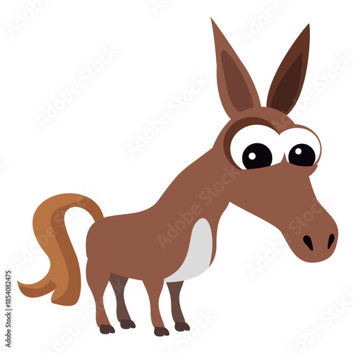 Donkey cartoon christian nativity