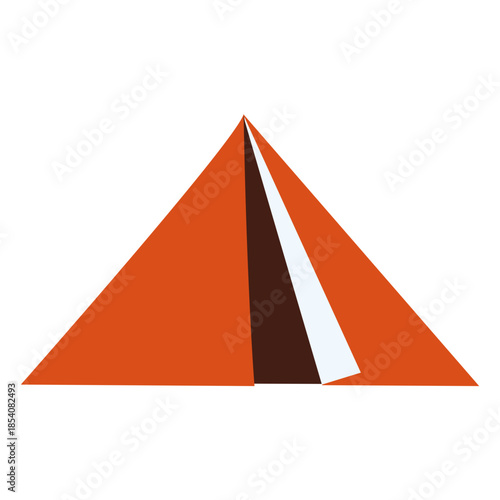 Flat tent icon