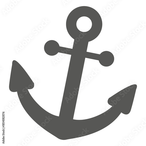 Anchor icon silhouette