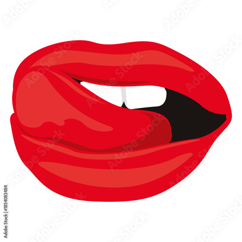 Sexy mouth expression