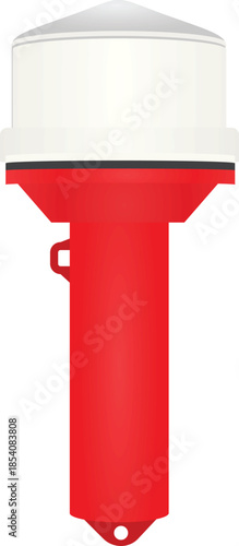 LED flashing torch light. vector