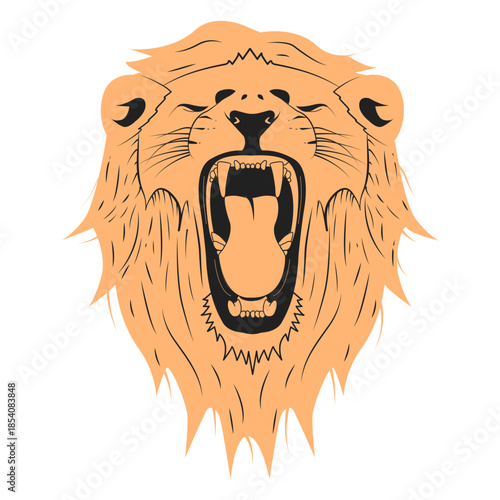 Lion illustration design