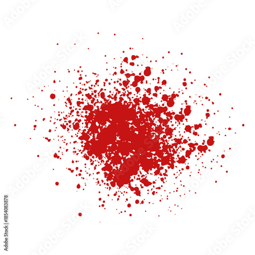 Paint drop blood splatter