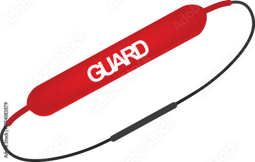 Rescue safety ring. vector illustration