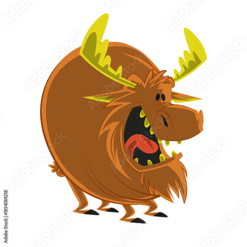 Moose elk antler sketch animal