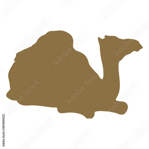 Camel hump hunch silhouette