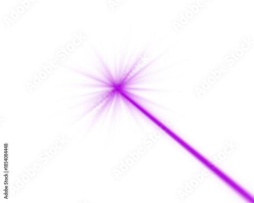 Purple horizontal laser beam, line, presentation pointer.