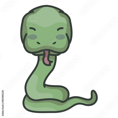 Cute snake character