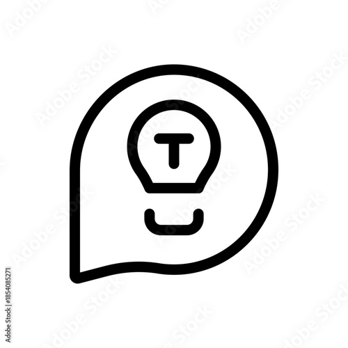 Idea and light bulb icons for creativity, innovation, inspiration and solutions, clean vector symbols for business presentations, apps and UI UX