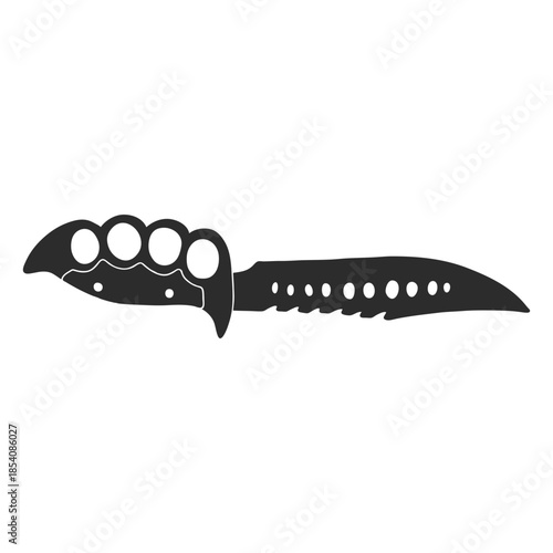Knife knuckle silhouette