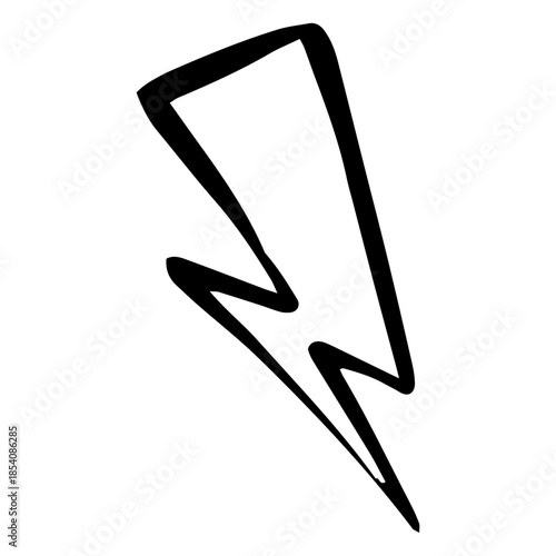 Lightning hand drawn doodle