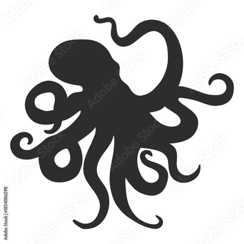 Octopus silhouette animal