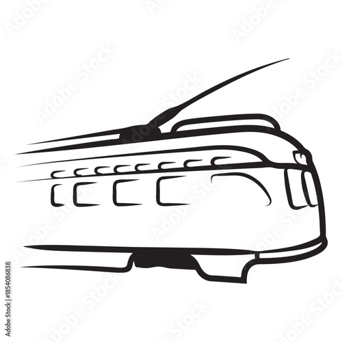 Train electric right facing speedy look stroke