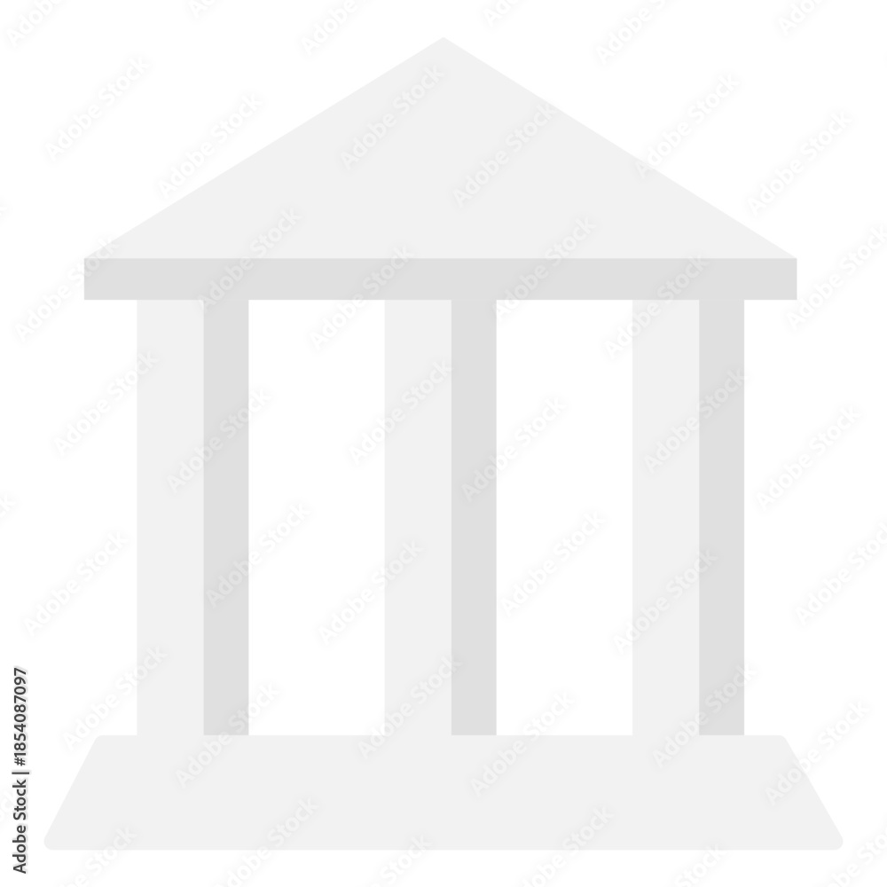 Naklejka premium Pantheon flat icon