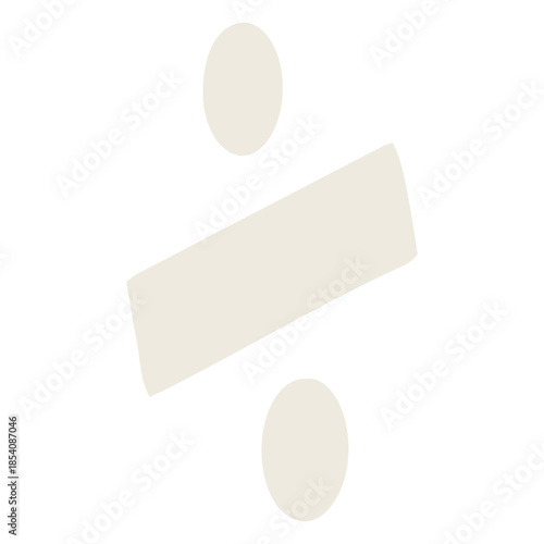 Division symbol flat