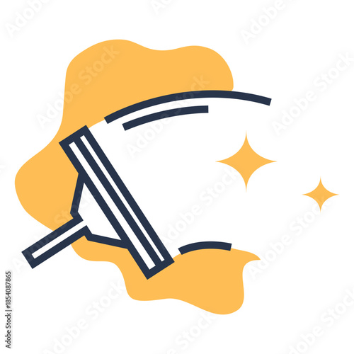 Window cleaner clean stars icon