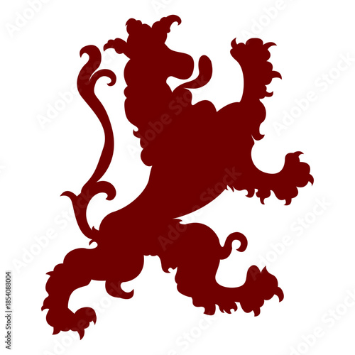 Heraldry emblem sheep silhouette