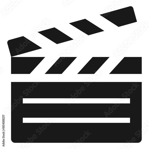 Film clapperboard black