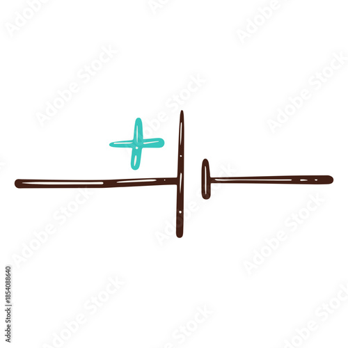 Power source symbol electric ciurcuit