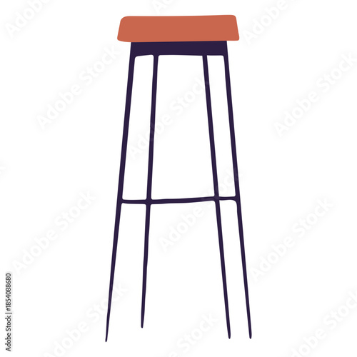Bar stool illustration