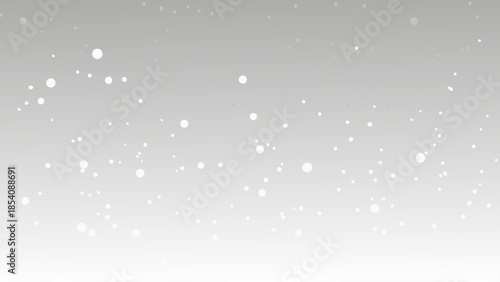 Subtle snowfall a gentle cascade of white flakes against a pale background