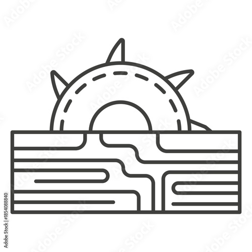 Lumberjack sawmill stroke