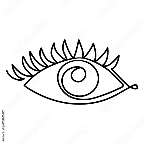 Human eye line drawing