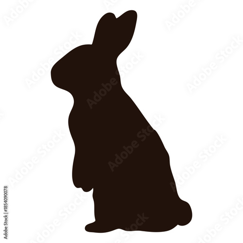 Rabbit standing animal silhouette