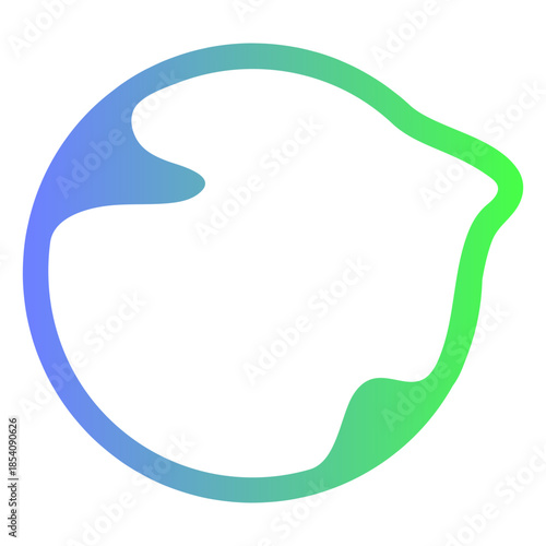Abstract blue and green circle logo
