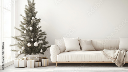 A Modern Minimalist Christmas in Soft Neutral Tones