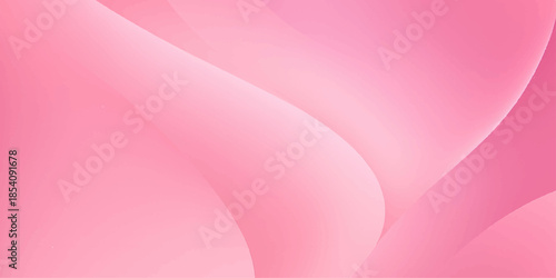 A soft pink and purple abstract background features flowing light waves and artistic curved lines in a vector motion design to create an energetic wallpaper texture