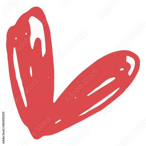 Monochromatic heart doodle