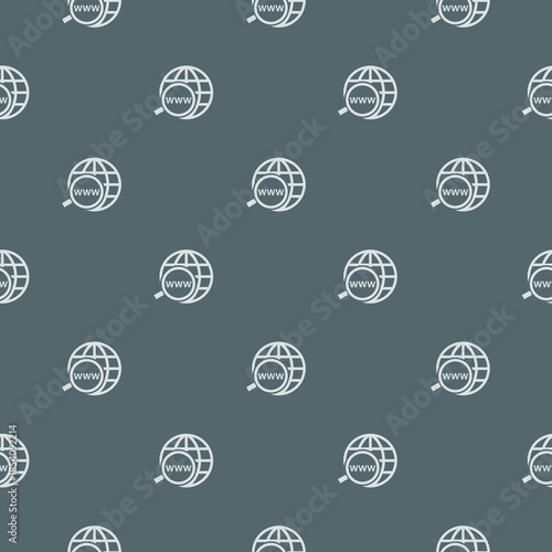 Domain Name Registration seamless pattern isolated on color background