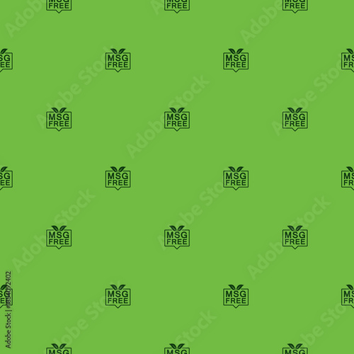 MSG free seamless pattern isolated on color background