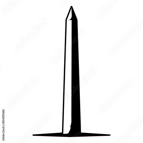 Washington monument american landmark high contrast