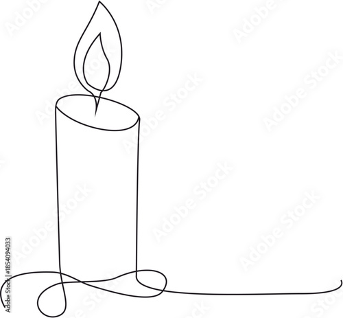 illustration of a candle