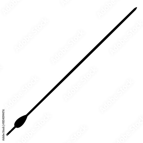 Archery arrow silhouette