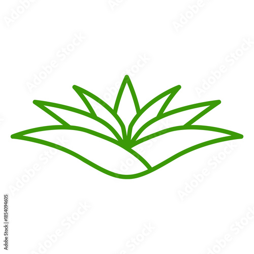 Botanic nature small plant icon