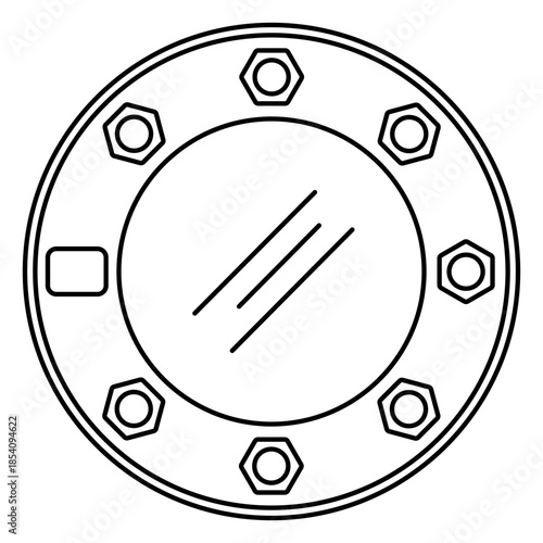 Simple navy submarine window transport
