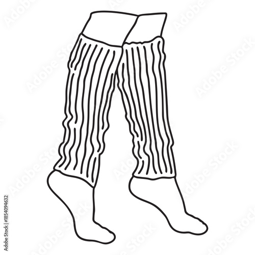 Leg warmers stroke 80s