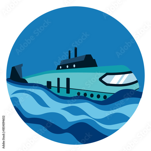 Submarine sea water boat transport