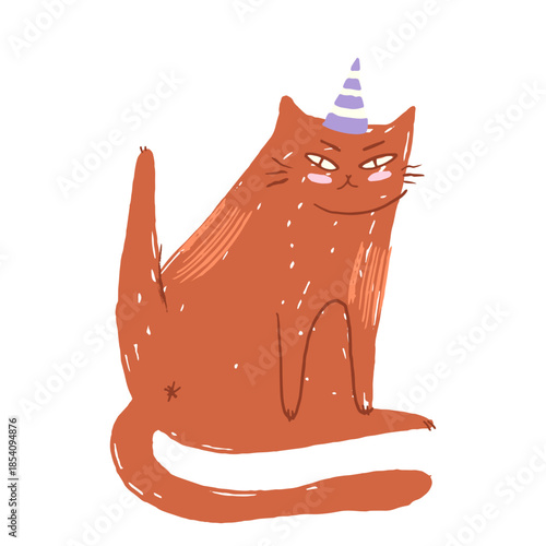 Birthday butt pet cat