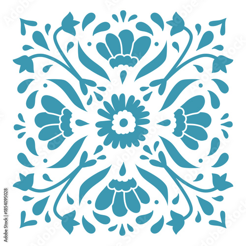 D&Atilde;&shy;a de los muertos floral decorative pattern