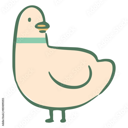 Pigeon color stroke pastel