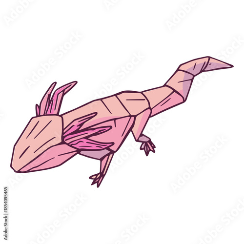 Origami axolotl