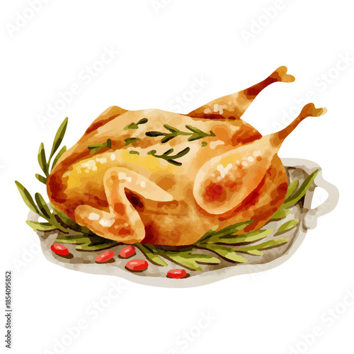 A delicious Thanksgiving turkey dinner