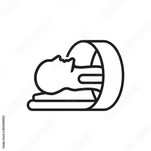 Tomography icon symbol collection on white background.