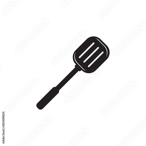 Cooking utensil spatula icon isolated on white background.