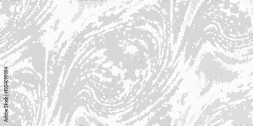 Abstract swirling gray and white textures create a minimalist artistic background