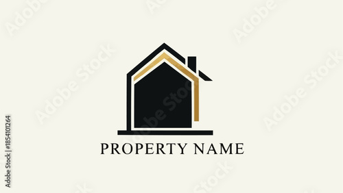 Simple House Logo Design Element.